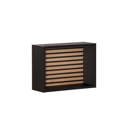 Seinariiul EKKO mattmust / tamm, 40x15xH30 cm