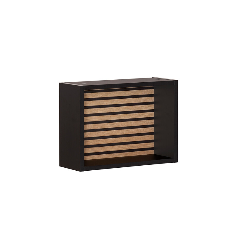 Seinariiul EKKO mattmust / tamm, 40x15xH30 cm