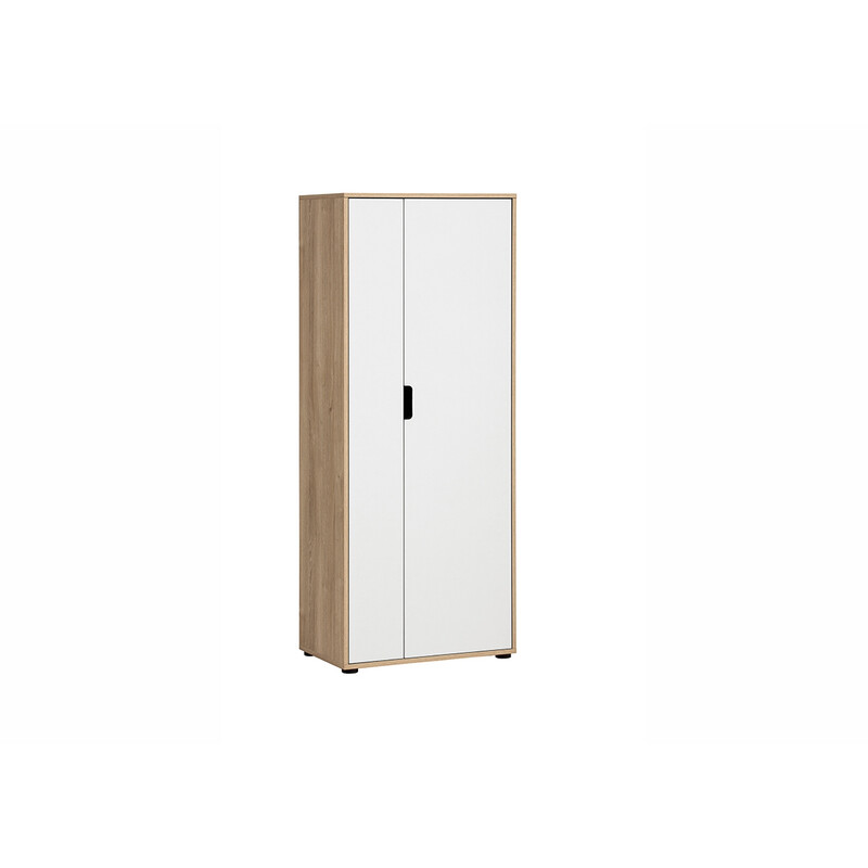 Kontorikapp EMMIK tamm / mattvalge, 65x41xH164 cm