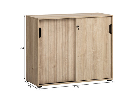 Kontorikapp EMMIK tamm, 100x41xH84 cm