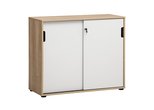 Kontorikapp EMMIK tamm / mattvalge, 100x41xH84 cm