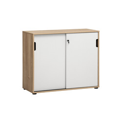 Kontorikapp EMMIK tamm / mattvalge, 100x41xH84 cm