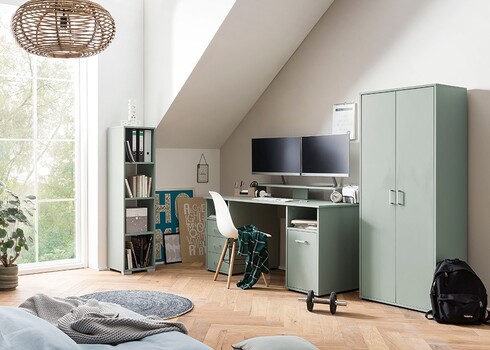 Kirjutuslaud NIELS roheline, 150x70xH87 cm