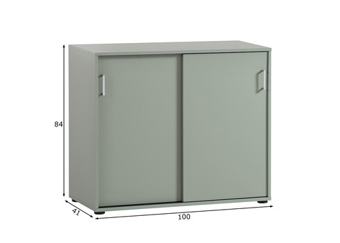 Kontorikapp NIELS roheline, 100x41xH84 cm