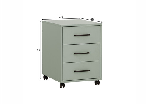 Sahtliboks RUBY roheline, 40x50xH57 cm