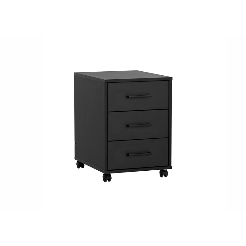 Sahtliboks RUBY mattmust, 40x50xH57 cm