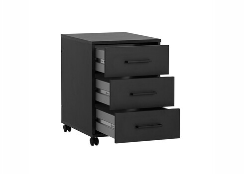 Sahtliboks RUBY mattmust, 40x50xH57 cm