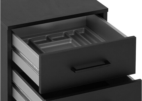 Sahtliboks RUBY mattmust, 40x50xH57 cm