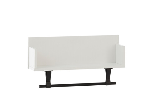 Riiul ELLA mattvalge, 60x13,5xH32 cm