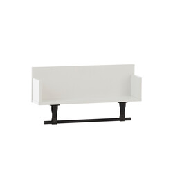 Riiul ELLA mattvalge, 60x13,5xH32 cm