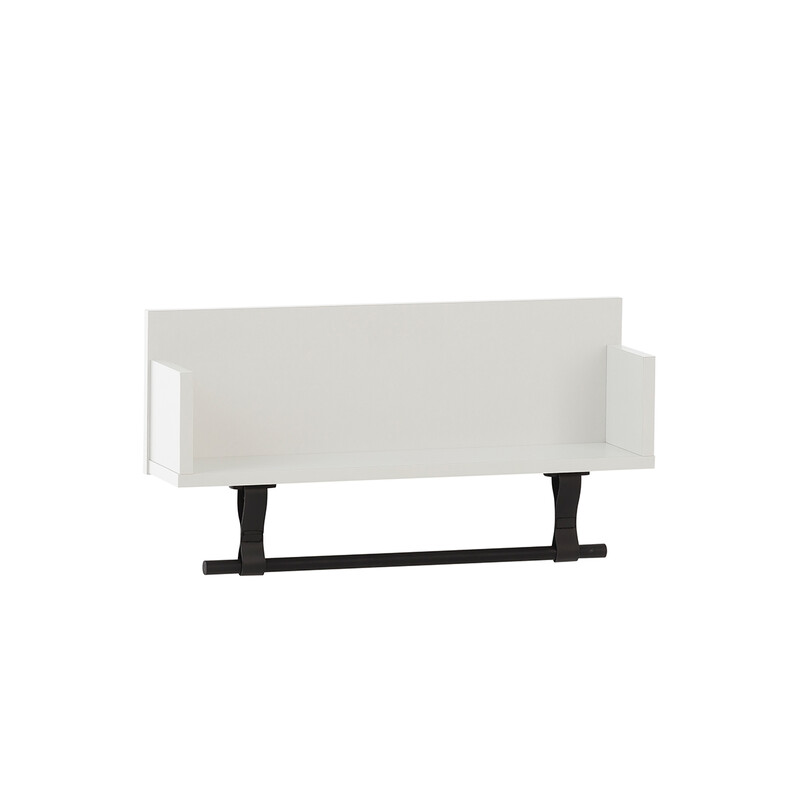 Riiul ELLA mattvalge, 60x13,5xH32 cm