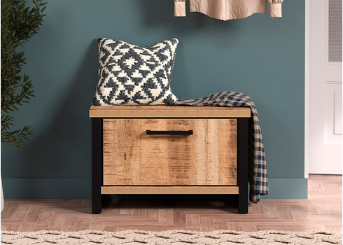 Esikupink ENNA mango / must, 73x39xH47 cm