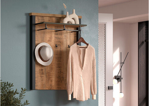 Esikunagi ENNA mango / must, 73x27xH95 cm