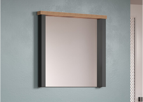 Seinapeegel ENNA mango / must, 73x7xH69 cm