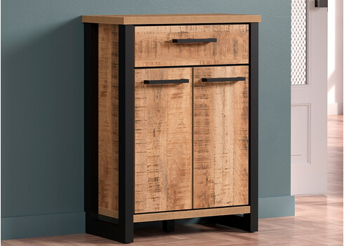 Kummut ENNA mango / must, 73x39xH100 cm