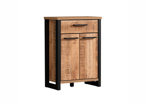 Kummut ENNA mango / must, 73x39xH100 cm