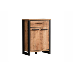 Kummut ENNA mango / must, 73x39xH100 cm