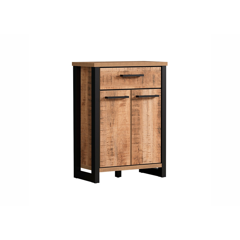 Kummut ENNA mango / must, 73x39xH100 cm