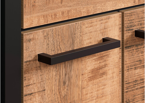 Kummut ENNA mango / must, 73x39xH100 cm