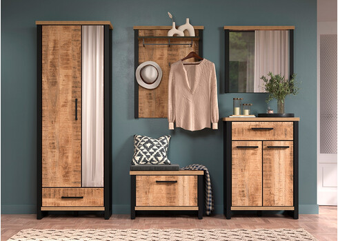 Esikumööblikomplekt ENNA mango / must