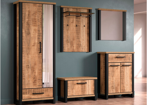 Esikumööblikomplekt ENNA mango / must