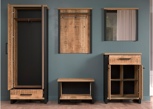 Esikumööblikomplekt ENNA mango / must