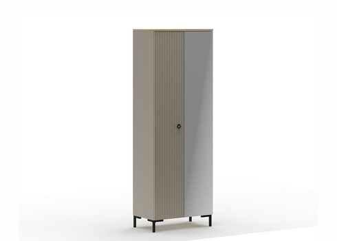 Esikukapp LUCREZIA hall / tamm, 70x41xH199 cm