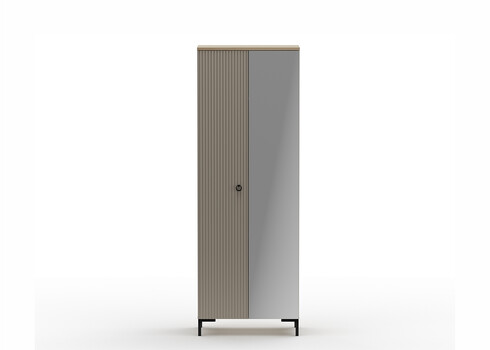 Esikukapp LUCREZIA hall / tamm, 70x41xH199 cm