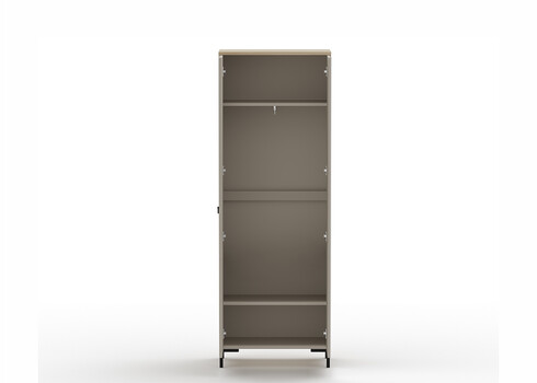 Esikukapp LUCREZIA hall / tamm, 70x41xH199 cm