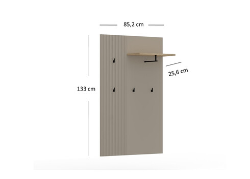 Esikunagi LUCREZIA hall / tamm, 85x26xH133 cm