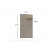 Esikunagi LUCREZIA hall / tamm, 85x26xH133 cm
