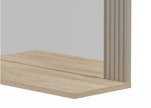 Seinapeegel LUCREZIA hall / tamm, 65x26xH84 cm