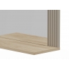 Seinapeegel LUCREZIA hall / tamm, 65x26xH84 cm
