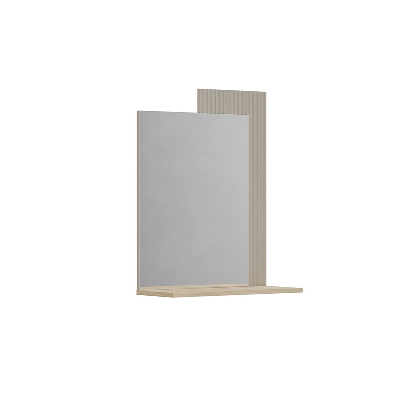 Seinapeegel LUCREZIA hall / tamm, 65x26xH84 cm