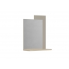 Seinapeegel LUCREZIA hall / tamm, 65x26xH84 cm