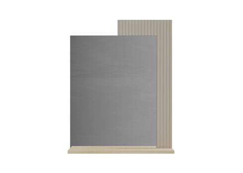 Seinapeegel LUCREZIA hall / tamm, 65x26xH84 cm