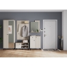 Seinapeegel LUCREZIA hall / tamm, 65x26xH84 cm