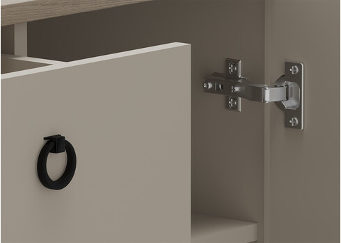 Kummut LUCREZIA hall / tamm, 70x41xH93 cm