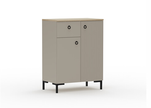 Kummut LUCREZIA hall / tamm, 70x41xH93 cm