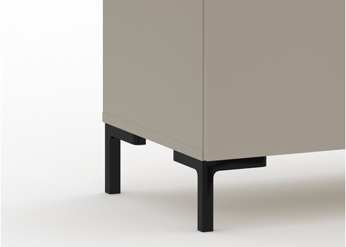 Kummut LUCREZIA hall / tamm, 120x41xH81 cm