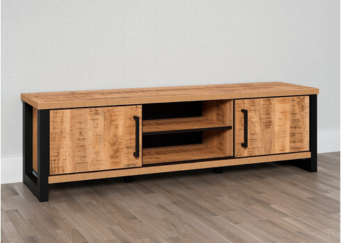 Tv-alus ENNA mango / must, 166x45xH50 cm