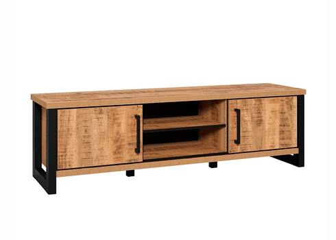 Tv-alus ENNA mango / must, 166x45xH50 cm