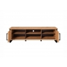 Tv-alus ENNA mango / must, 166x45xH50 cm