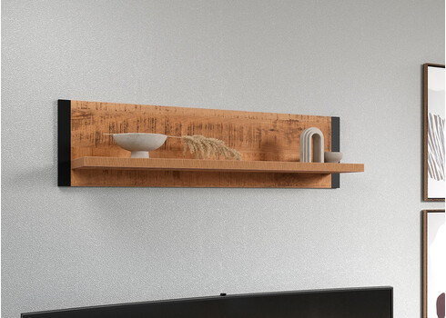 Seinariiul ENNA mango / must, 106x45xH195 cm