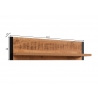 Seinariiul ENNA mango / must, 106x45xH195 cm