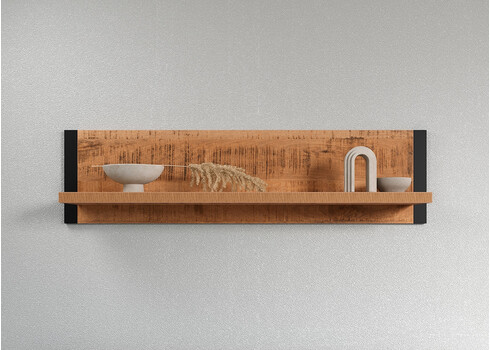 Seinariiul ENNA mango / must, 106x45xH195 cm