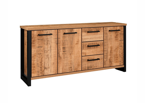 Kummut ENNA mango / must, 214x45xH86 cm