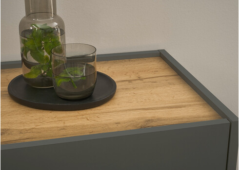 Jalatsikapp CITY antratsiit / tamm, 85x35xH122 cm