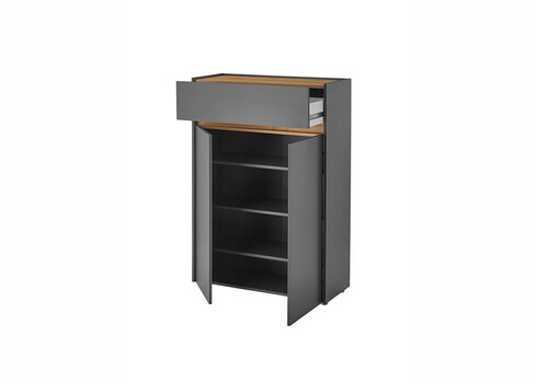 Jalatsikapp CITY antratsiit / tamm, 85x35xH122 cm