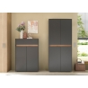 Jalatsikapp CITY antratsiit / tamm, 85x35xH122 cm